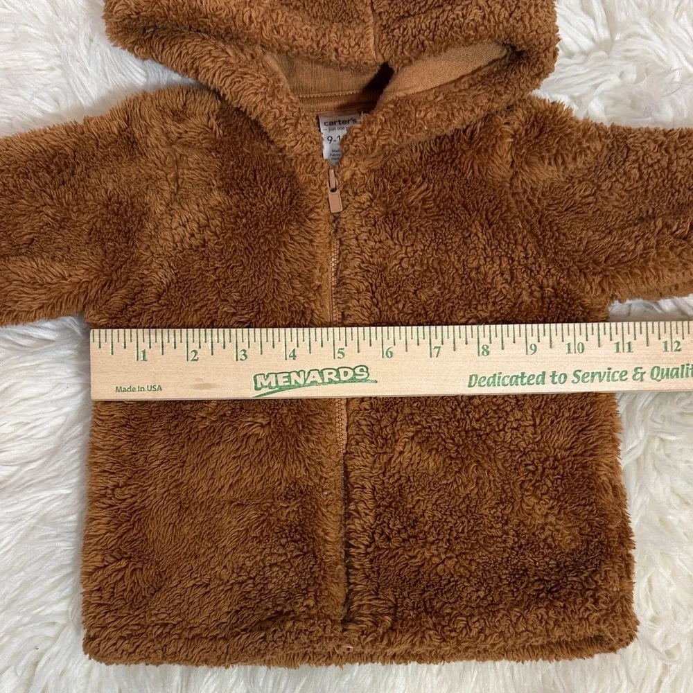Carter’s Chestnut Brown Plush Hooded Jacket 9-12 M